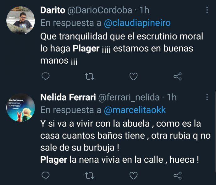 Miles de indignados por la arenga moral de Débora Plager contra los subsidios y la familia de Maia, de quien dijo que tiene un 