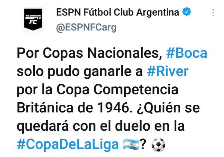 Un nuevo capítulo del superclásico esta vez, por copas nacionales donde River manda por amplio margen.