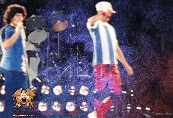 Diego Maradona y Freddie Mercury, dos estrellas bajo el mismo suelo, Dios y la Reina.