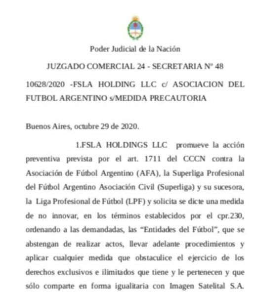 La cautelar de Robledo que le devuelve el fútbol a Fox.