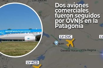 ¿dos ovnis acompanaron vuelos comerciales camino a bariloche?