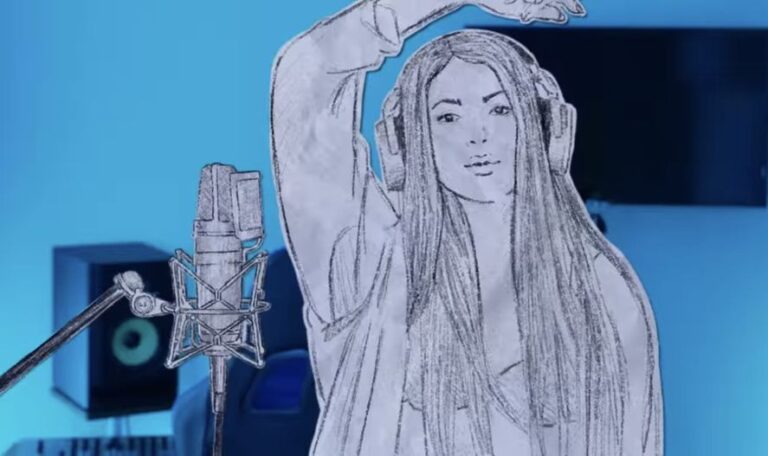 El increíble video que muestra cómo se hizo el efecto “dibujo” de Shakira en el video de Bizarrap