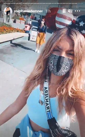 Historia de Instagram de Stephanie Demner en Disney