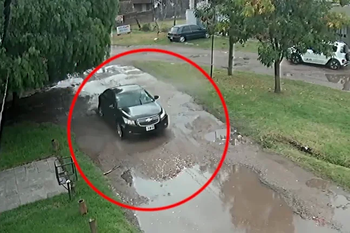 una banda se fugo de un control disparando con ametralladora