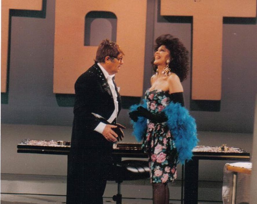 Gabriela Acher junto a Tato Bores, en 