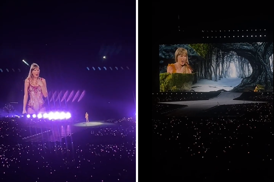 Taylor Swift brindó su primer show en Argentina y, como era de esperarse, se sorprendió con el público que cantó, gritó y alentó a la cantante.