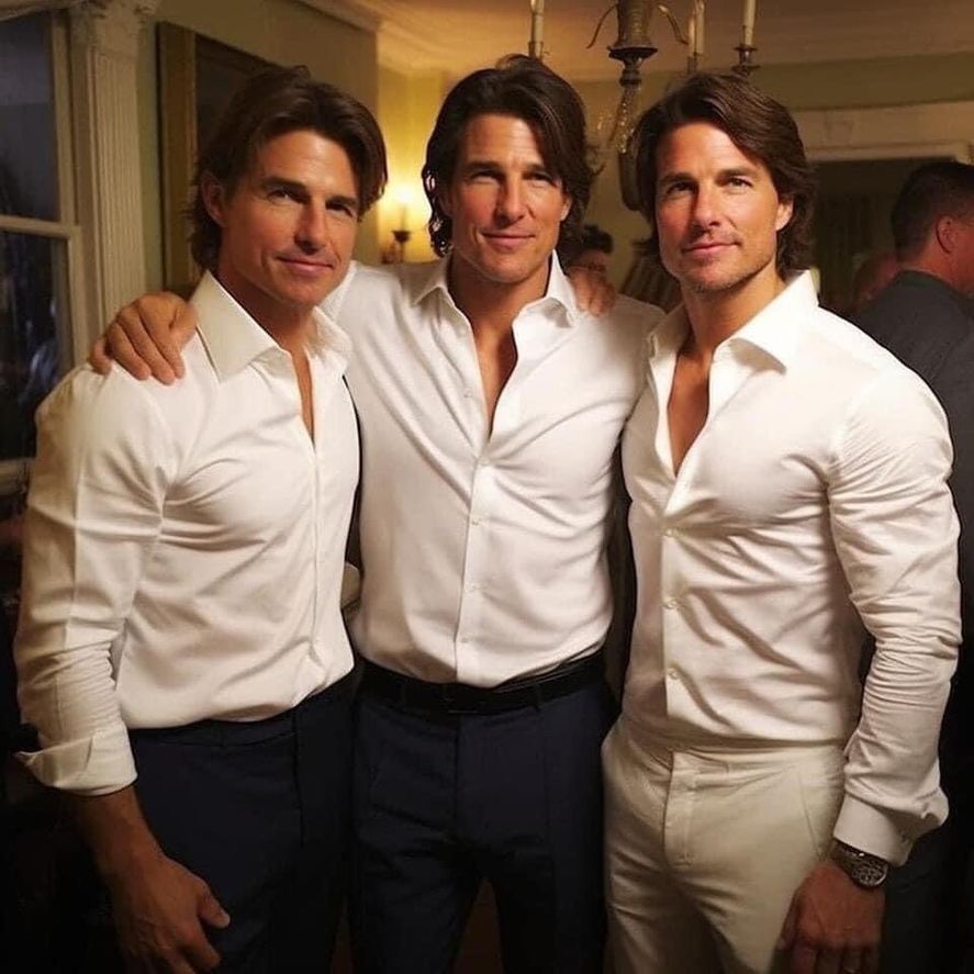 La imagen de Tom Cruise que circula en las redes y genera polémica.