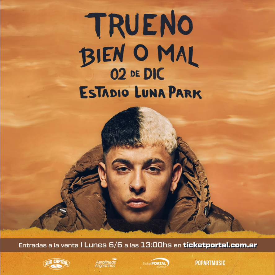 Trueno en el Luna ya se encuentran disponibles las entradas