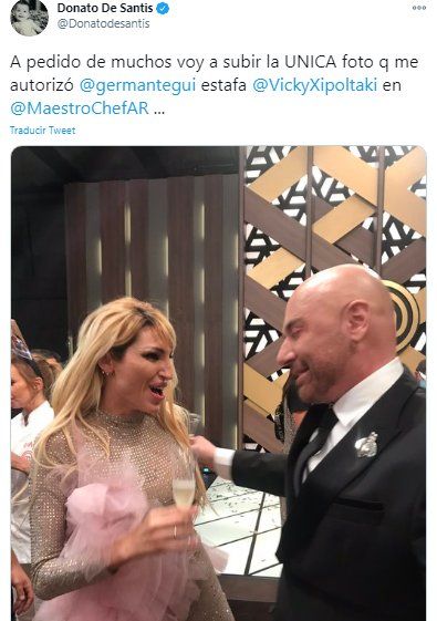 Donato de Santis publicó una foto de Vicky Xipolitakis y Germán Martitegui