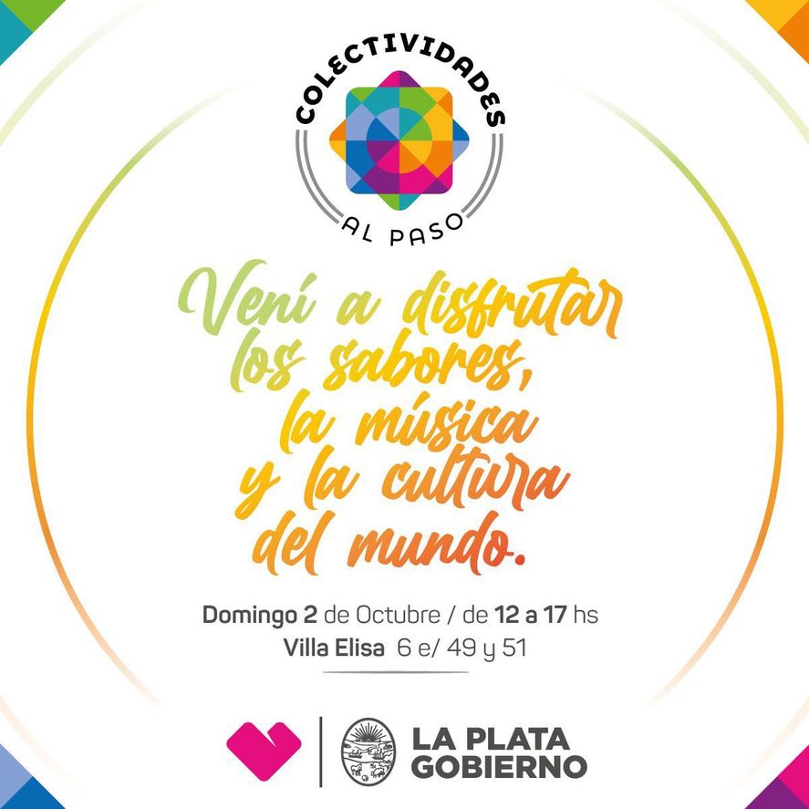 El programa "Colectividades al Paso" se realizará desde octubre hasta diciembre en distintos puntos de la ciudad de La Plata.
