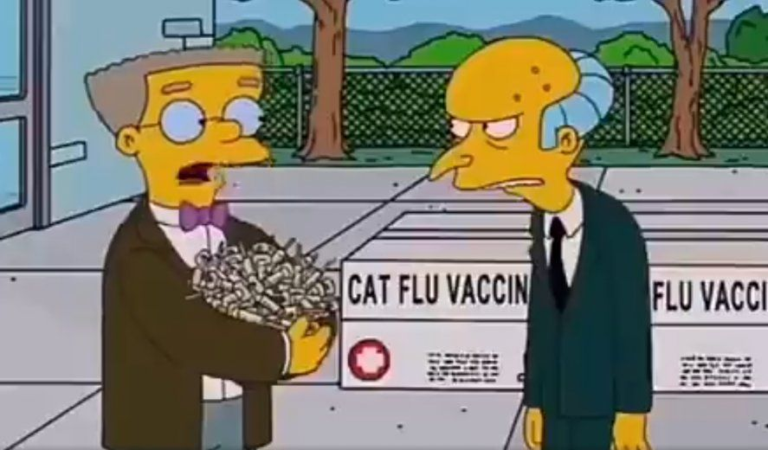 La escena de Los Simpsons que anticipó el “Vacunatorio VIP”