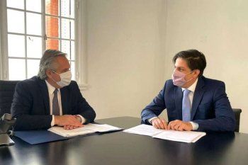 clases presenciales: alberto fernandez se reunio con trotta