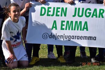 coronel suarez se moviliza para que emma pueda jugar al futbol