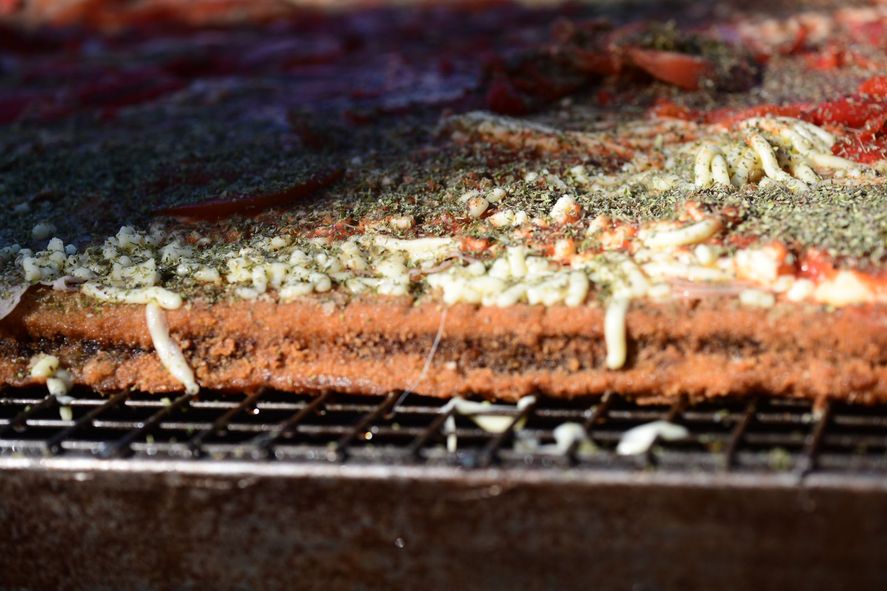 Así se veía la milanesa napolitana más grande del mundo