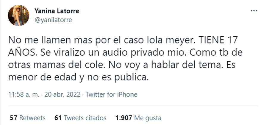 Yanina Latorre se refirió al caso de la joven que estafó a las amigas