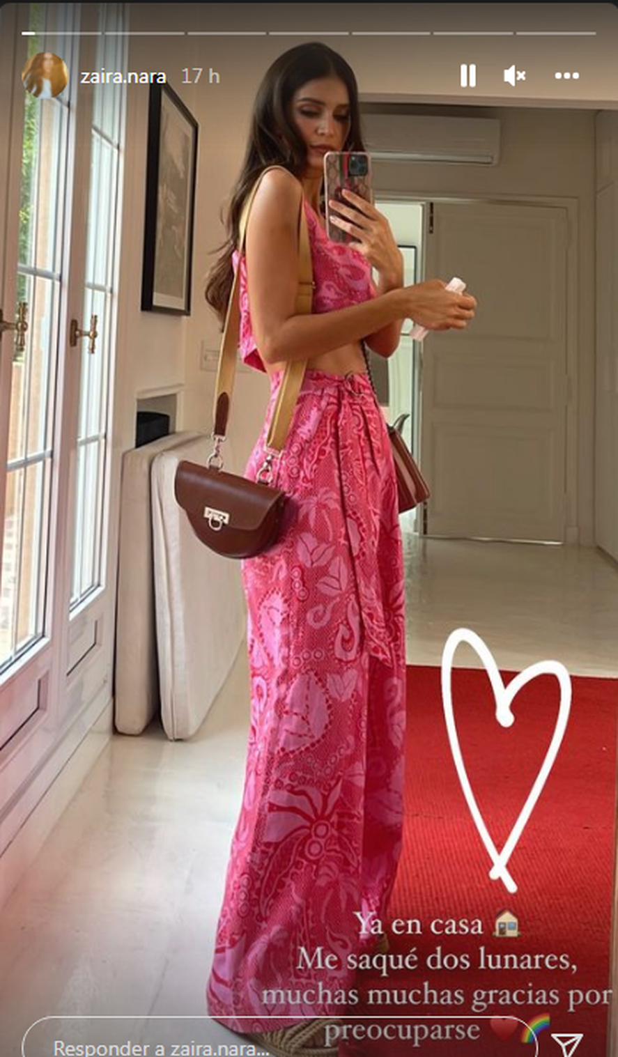 Zaira Nara contó en sus redes el motivo de su internación