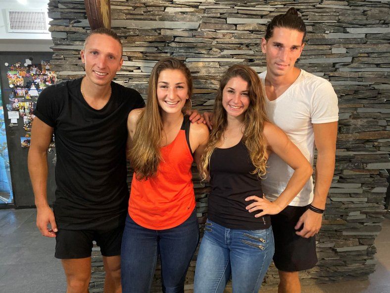 Kevin, Maylis, Shadya y Dylan, los cuatro hermanos Gissi.