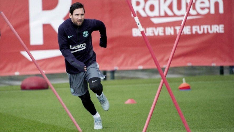 Messi: Su vuelta a las prácticas causo revuelo en Barcelona.