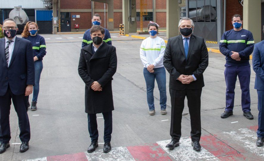 Alberto Fernández y Axel Kicillof compartieron un acto en Quilmes. Hoy se vuelven a reunir por la crisis desatada por las protestas de policías.