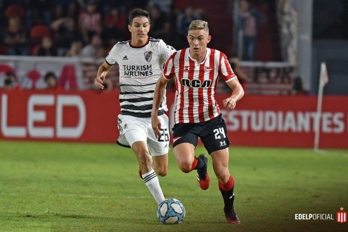 Estévez, en uno de sus últimos partidos en el Pincha.