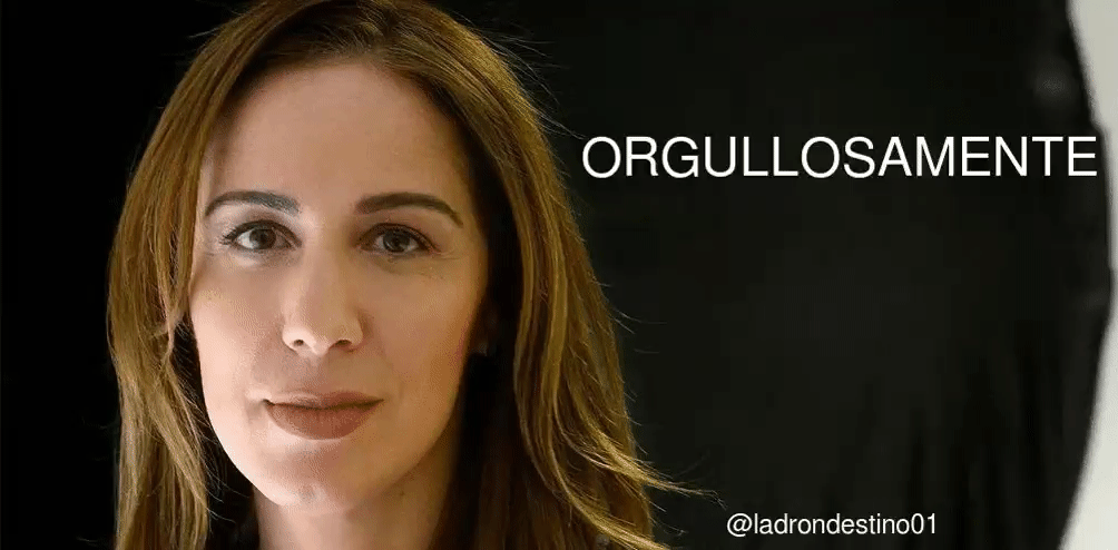 El GIF que al azar permite ubicar a María Eugenia Vidal como