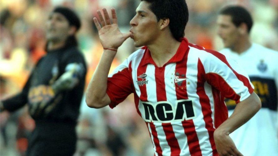 Enzo Pérez en su paso por Estudiantes