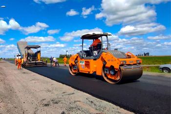 chivilcoy: continua la repavimentacion de la ruta 30
