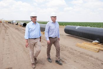 Alberto Fernández visitó La Pampa.