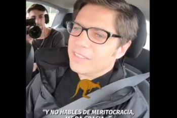 axel kicillof hablo de wos y canto la parte de canguro donde se refiere a la meritocracia