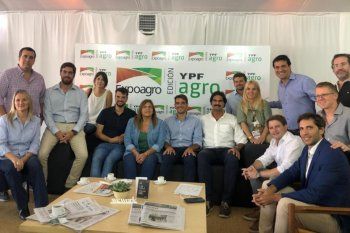 los dirigentes de juntos por el cambio marcaron territorio en la apertura de expoagro