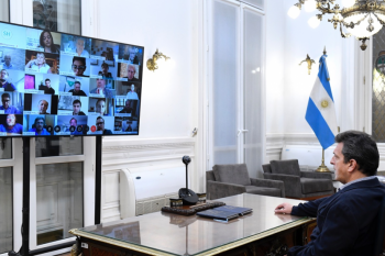 meoni encabezo una reunion virtual con diputados y adelanto que ya estudian como reactivar el transporte