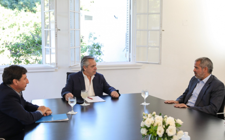 Alberto Fernández se reunió con Pérez Companc para analizar opciones para la compra de alimentos por parte del Estado