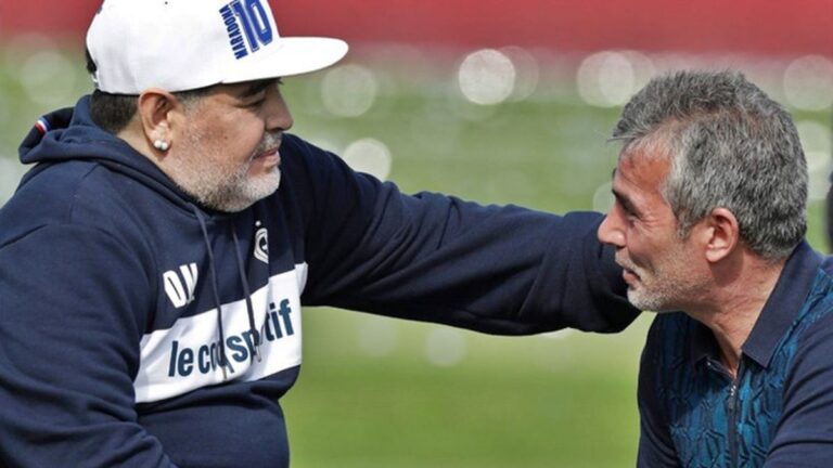 Pellegrino, su ausencia en la cancha y la respuesta a Maradona