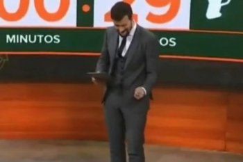 diego leuco hizo un gesto en vivo y causo repudio en las redes