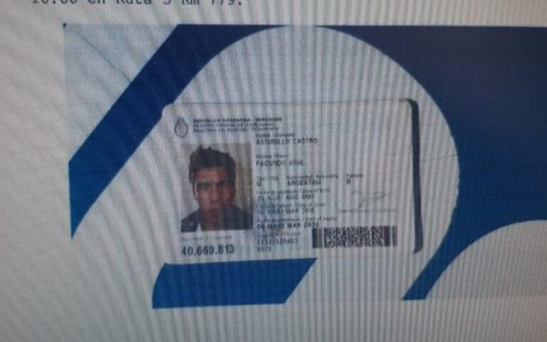 Encuentran una foto del DNI de Facundo Astudillo en el teléfono de una policía