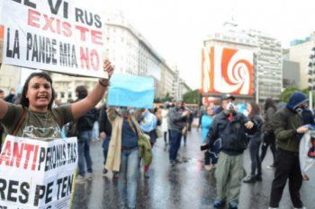 para kicillof, la marcha del 17a fue un aluvion psiquiatrico: salieron a repudiarlo
