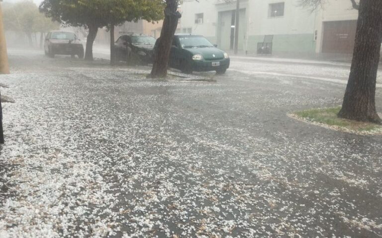 Alerta meteorológico: así llegó el granizo a la Provincia