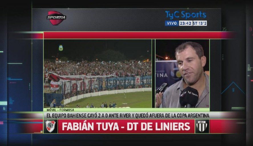 Fabián Tuya, funcionario de Bahía Blanca, tras enfrentar a River como DT