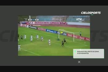 ¿gol y despedida?: estudiantes avanzo por gustavo del prete