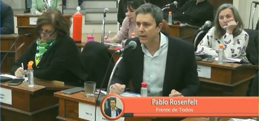 El concejal Pablo Rosenfelt, del Frente de Todos de Bahía Blanca