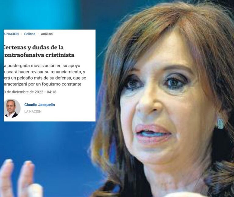 Cristina Kirchner llamó “sicariato mafioso” al diario La Nación