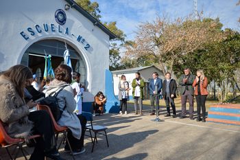 Axel Kicillof y sus funcionarios estuvieron presentes en Ramallo con la presentación del plan 6x6
