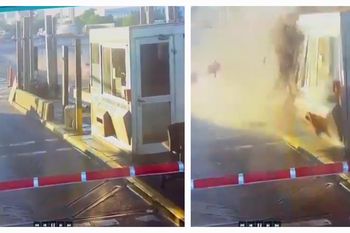 impactante video muestra el choque mortal en peaje panamericana: tres cabinas cerradas