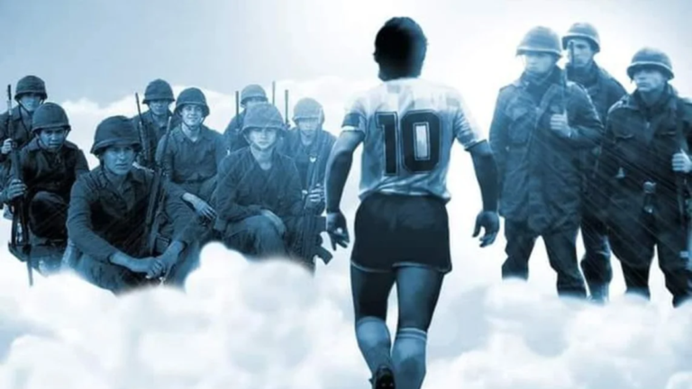 Homenaje a Maradona y a su compromiso con Malvinas