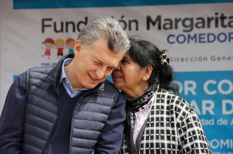 Alberto Fernández junto a Margarita Barrientos
