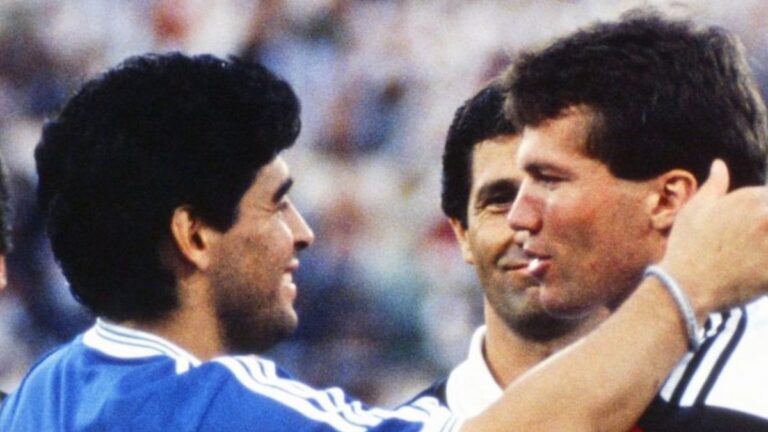 Volvió la remera de Diego Maradona: las gracias a Matthäus