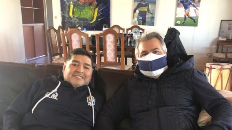 Diego se instaló en su nueva casa