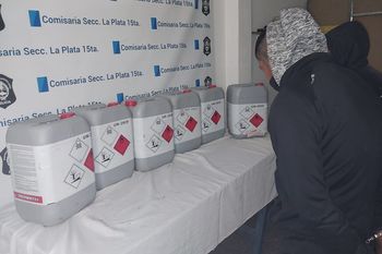 la plata: estafan a un quintero con agroquimicos de alta peligrosidad