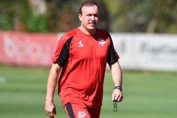 Abel Balbo, entrenador de Estudiantes, en el Country Club de City Bell