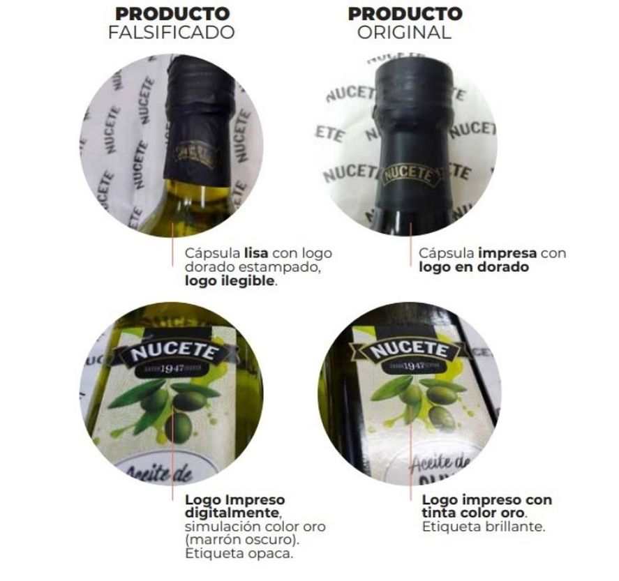 El aceite prohibido por Anmat y el original tienen algunas diferencias